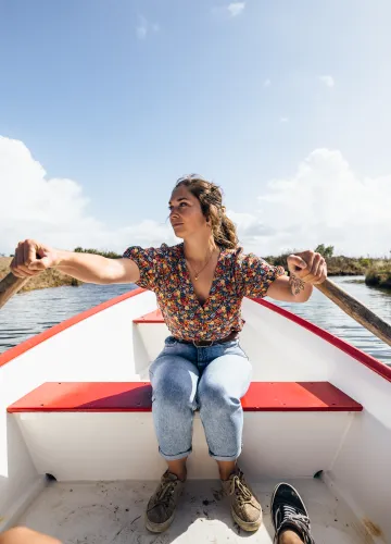 ¡Un pequeño paseo en barco por Port des Salines!