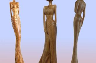 Exposition de sculpture sur Bois "La Femme debout en Poésie"