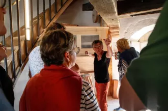 Visite intérieure du moulin