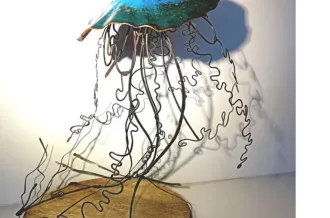 Exposition d'objets en cuivre émaillé - Agnès  GUILLOT