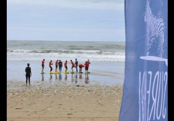 Groupe sur la plage