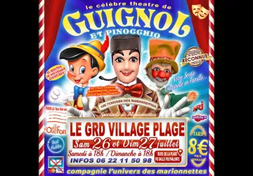 Théâtre de Guignol Grand-Village - Cie l'Univers des Marionnettes_Le Grand-Village-Plage