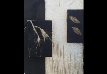 « Les pierres tombent, les feuilles pleurent » - création artistique de Carole Marchais_Le Grand-Village-Plage