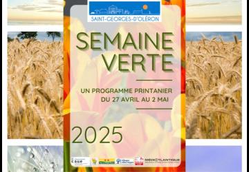 Animations de l'édition 2025 de la Semaine Verte de la commune de Saint-Georges-d'Oléron