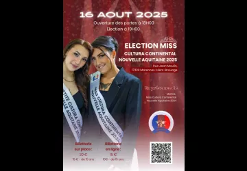 Miss Cultura continental nouvelle Aquitaine 2025