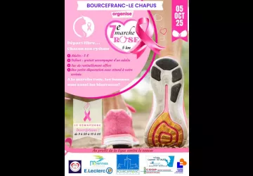 Affiche Octobre rose - Marche de 5km à Bourcefranc