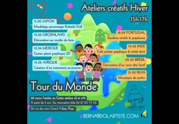 Ateliers enfants tour du monde_Le Grand-Village-Plage
